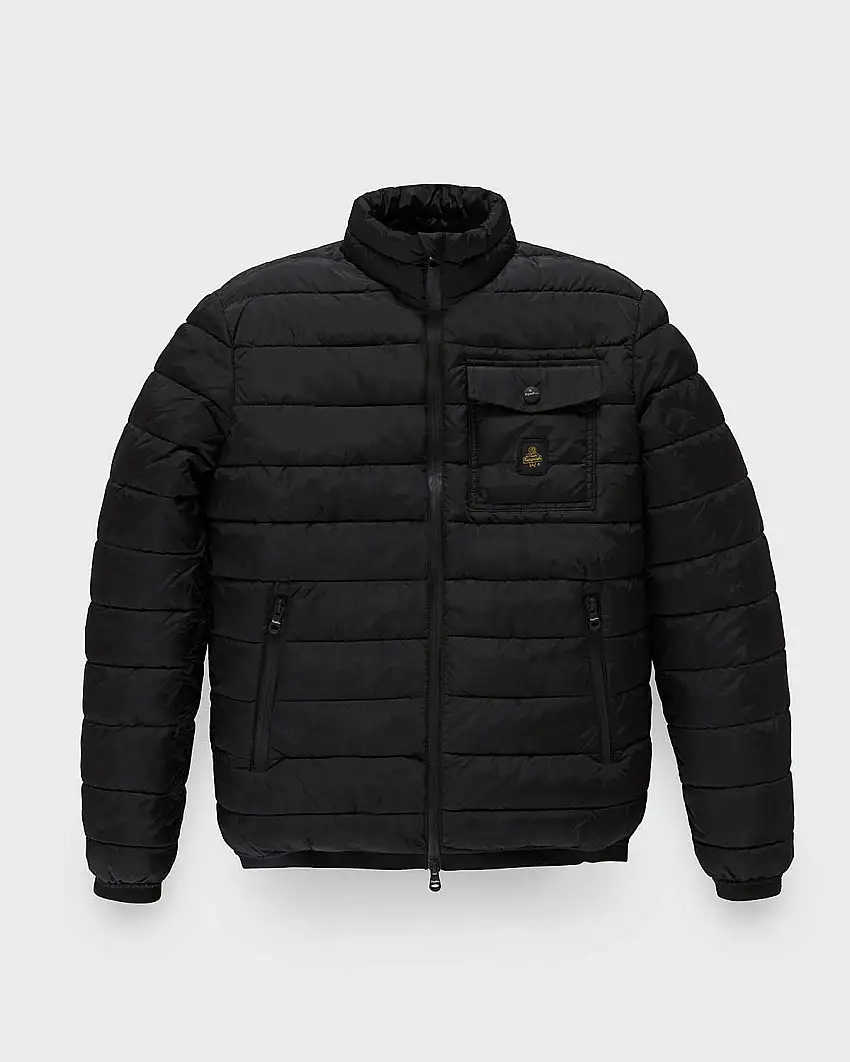 Piumino Leader Jacket nero senza cappuccio