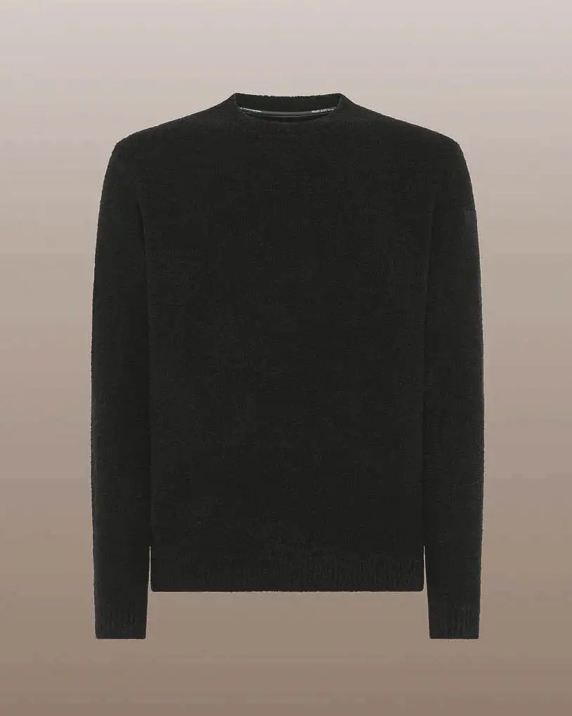 Maglione girocollo R.R.D. Bouclè Round Knit nero