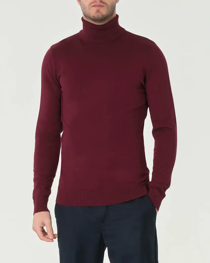 Dolcevita Paul Baker bordeaux tinta unita in viscosa