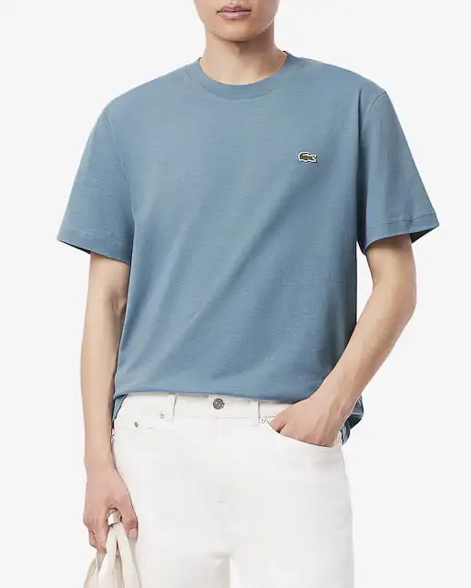 T-shirt avio mezza manica in puro cotone classic-fit