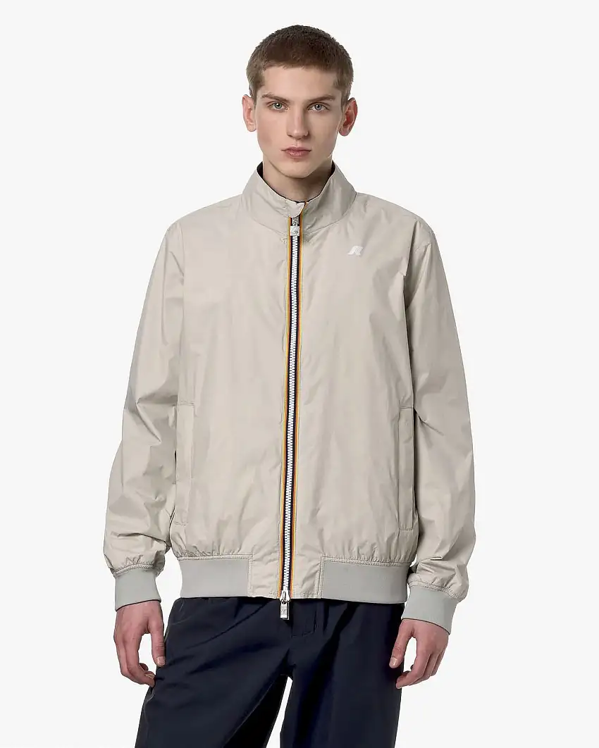 K-way Arsene Plus.2 beige reversibile in blu