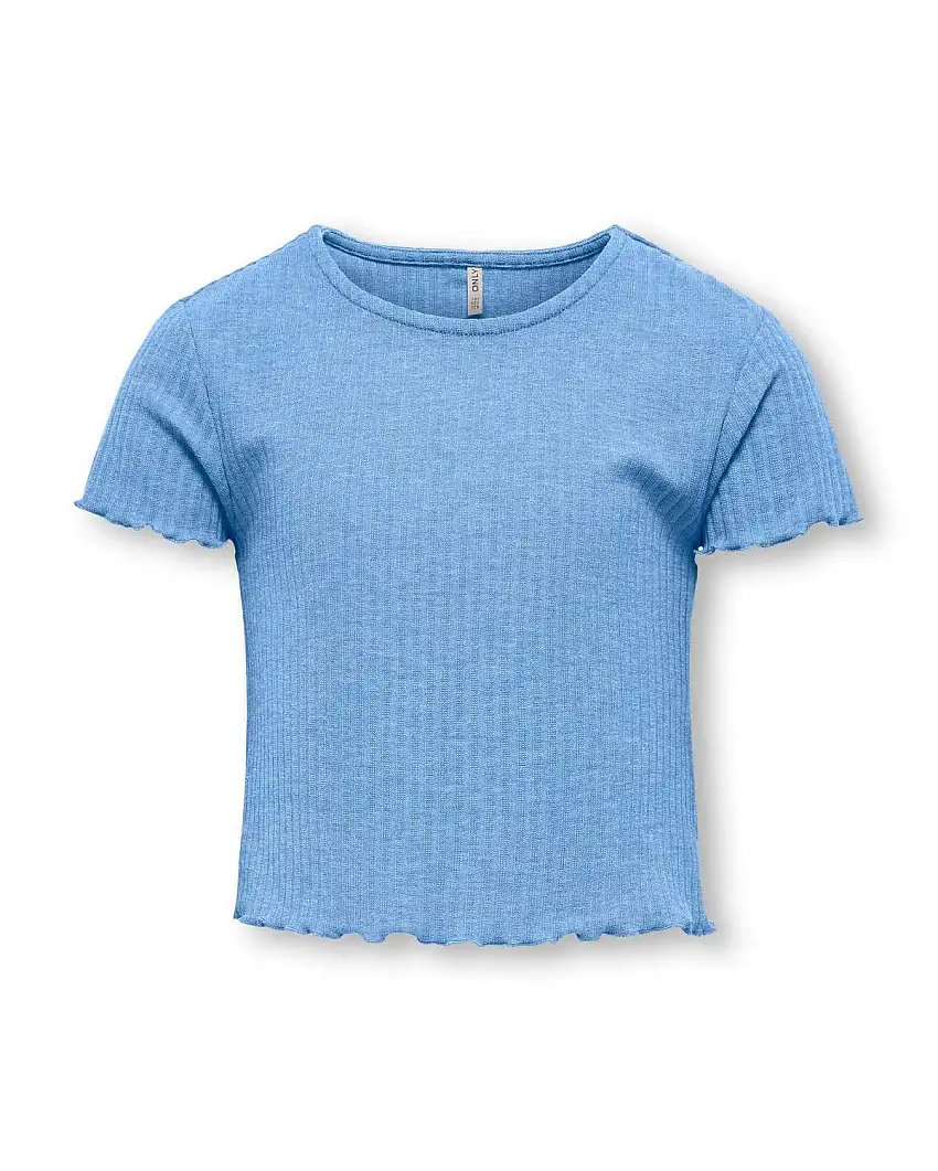 T-shirt cropped a maniche corte avio punto bambola