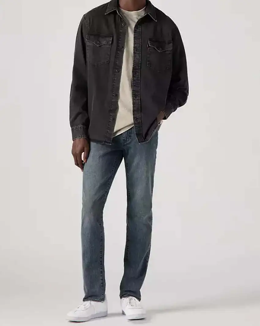 Jeans Levi's 511 slim lavaggio blublack stone washed