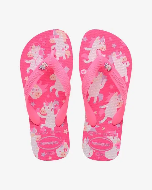 Havaianas Kids Fantasy fucsia con unicorni