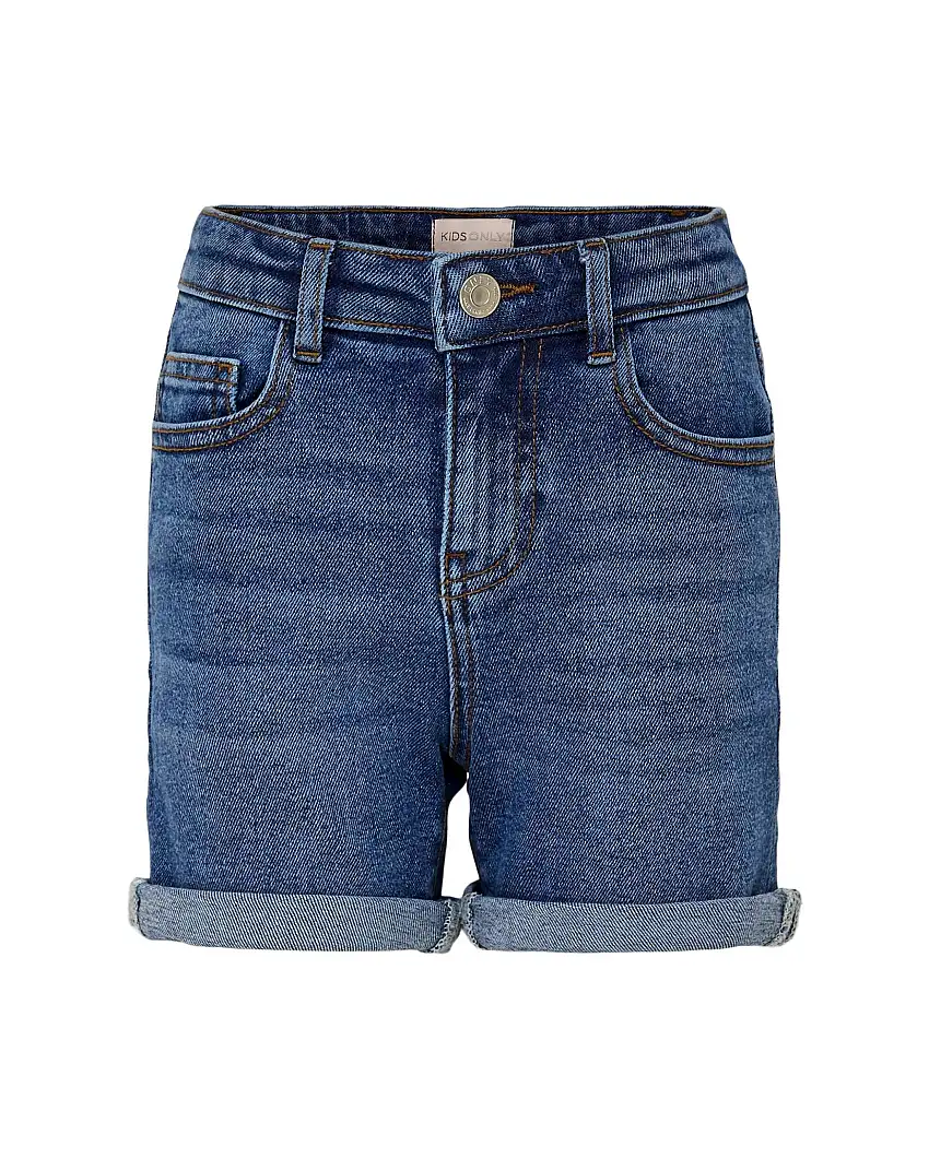 Short in jeans a lavaggio medio stone washed in cotone stretch