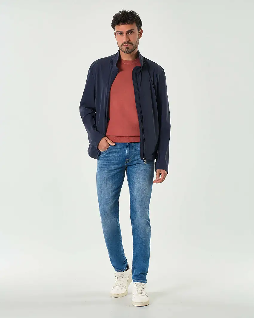 Giubbino Colmar Originals blu in tessuto tecnico stretch leggero