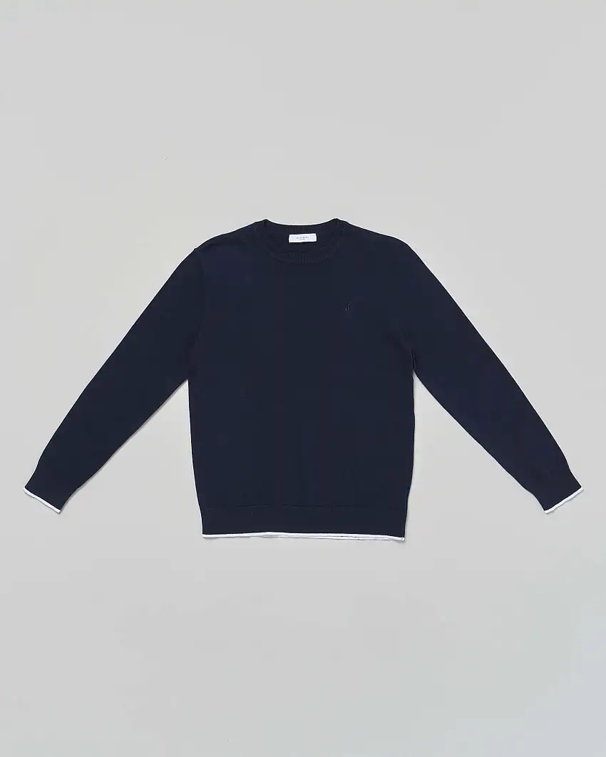 Maglioncino Jeckerson blu notte in cotone