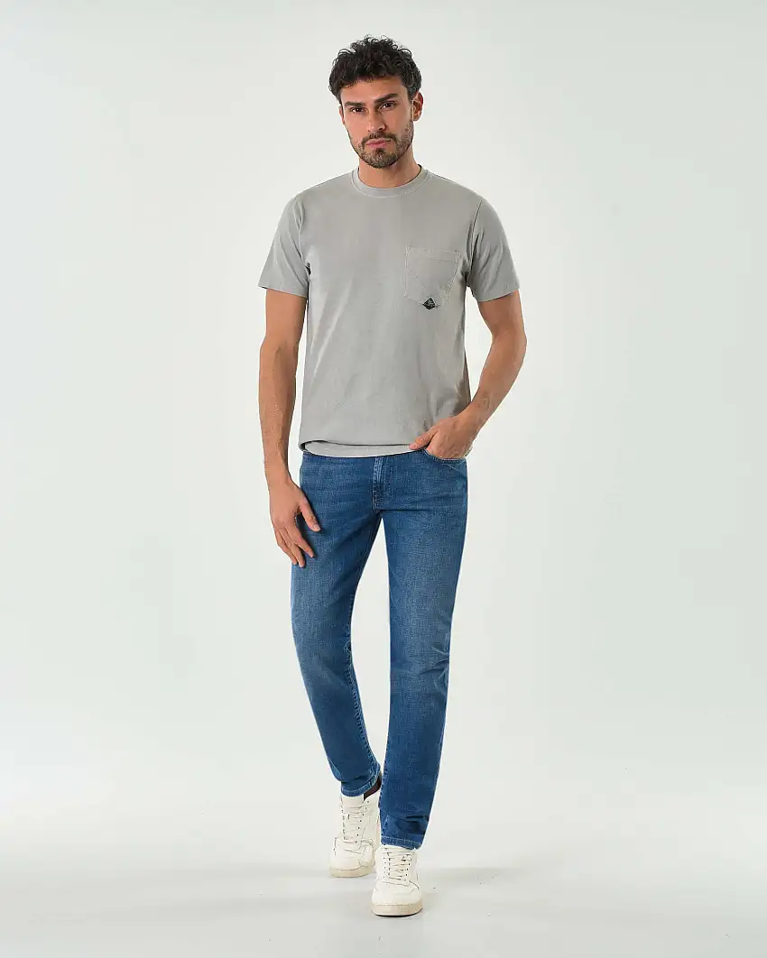 Jeans 517 Paul lavaggio medio stone washed con baffature