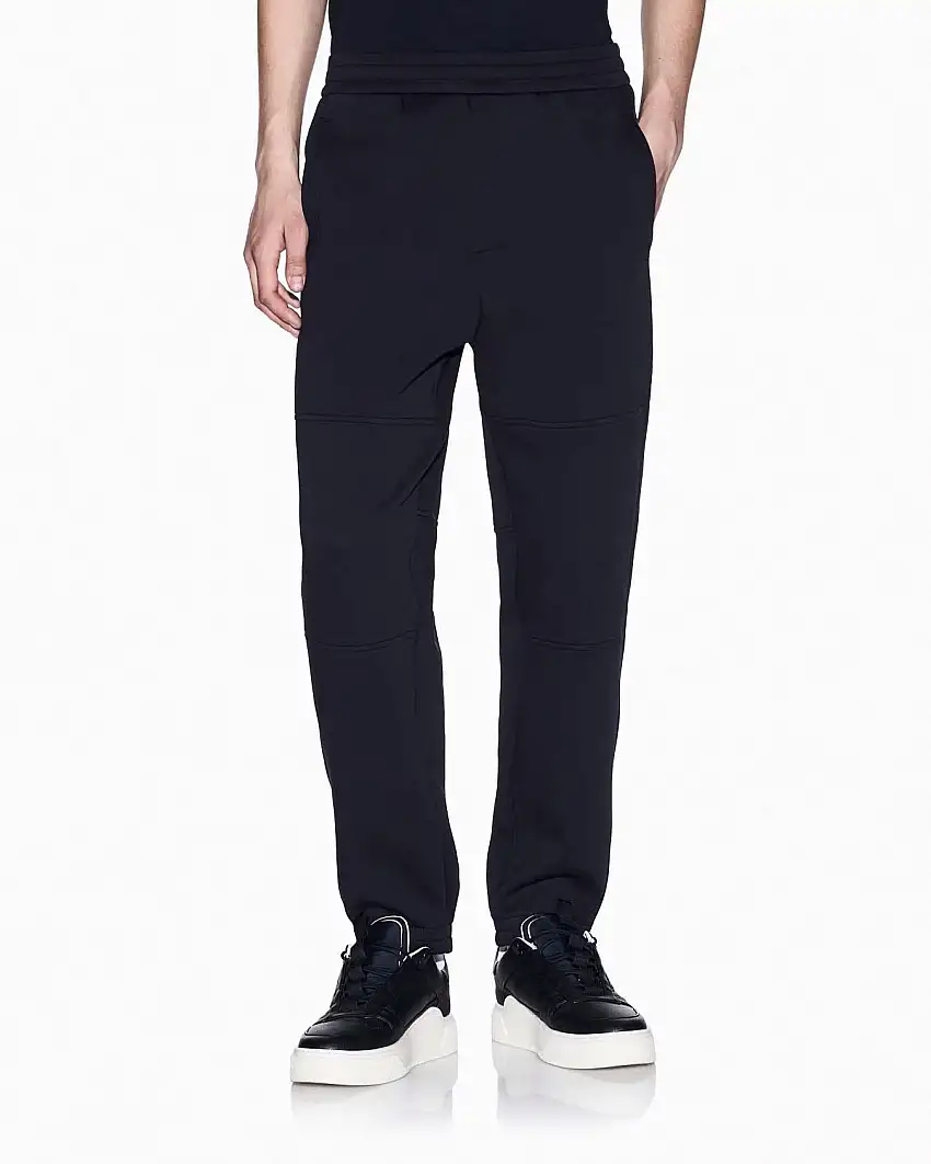 Pantalone Armani Exchange blu in interlock di cotone