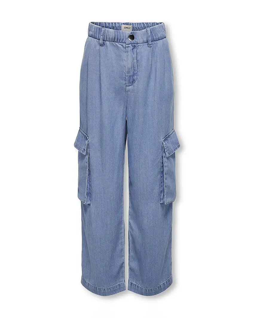 Pantalone cargo Only in chambray