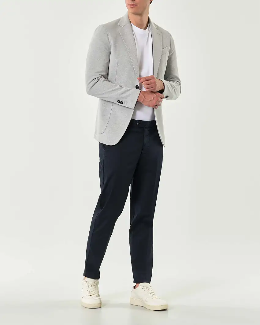 Blazer Paul Baker grigio in jersey micro armatura di viscosa