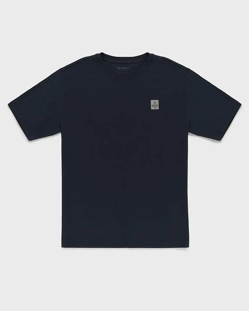 T-shirt mezza manica Refrigiwear blu con patch logo sul petto
