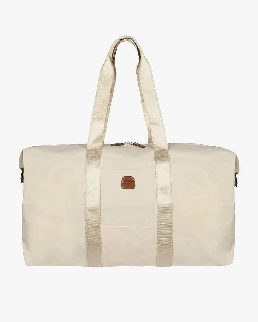 Borsone beige Bric's in nylon leggero con pochette abbinata