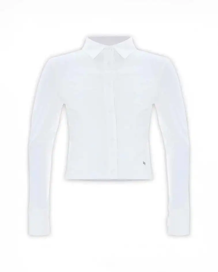 Camicia Kocca bianca in popeline stretch