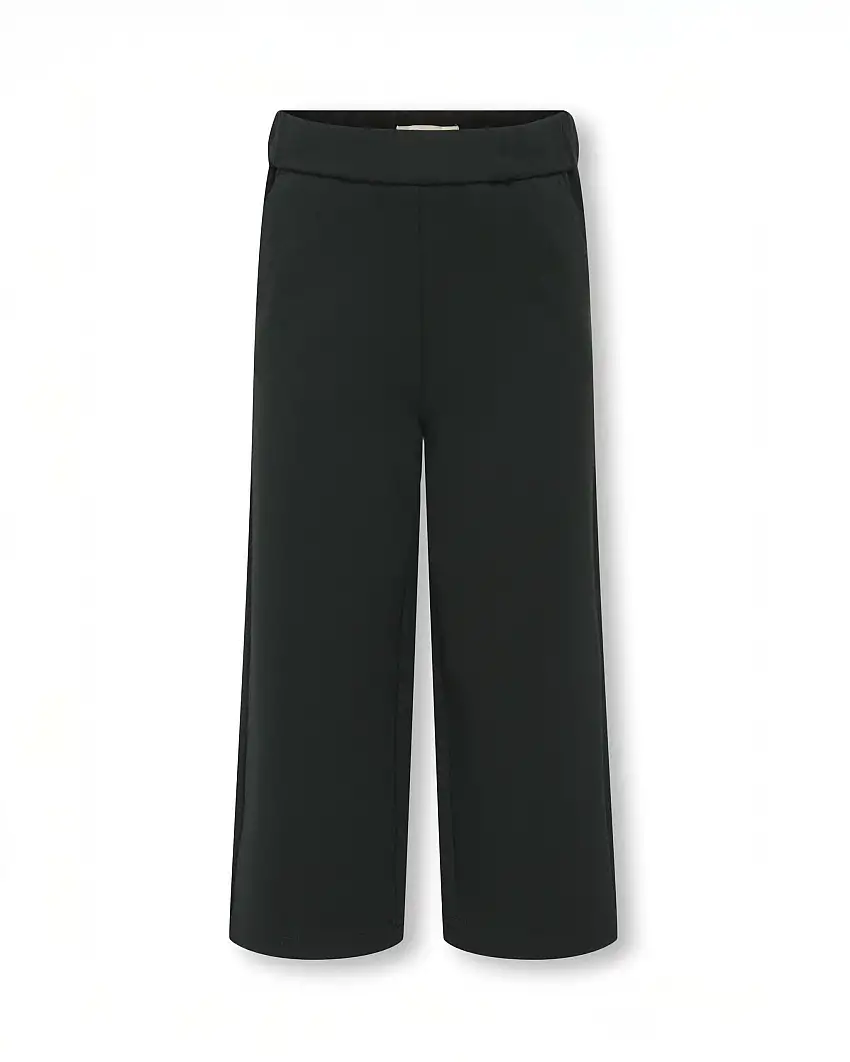 Pantalone palazzo Kids Only nero in misto viscosa punto milano