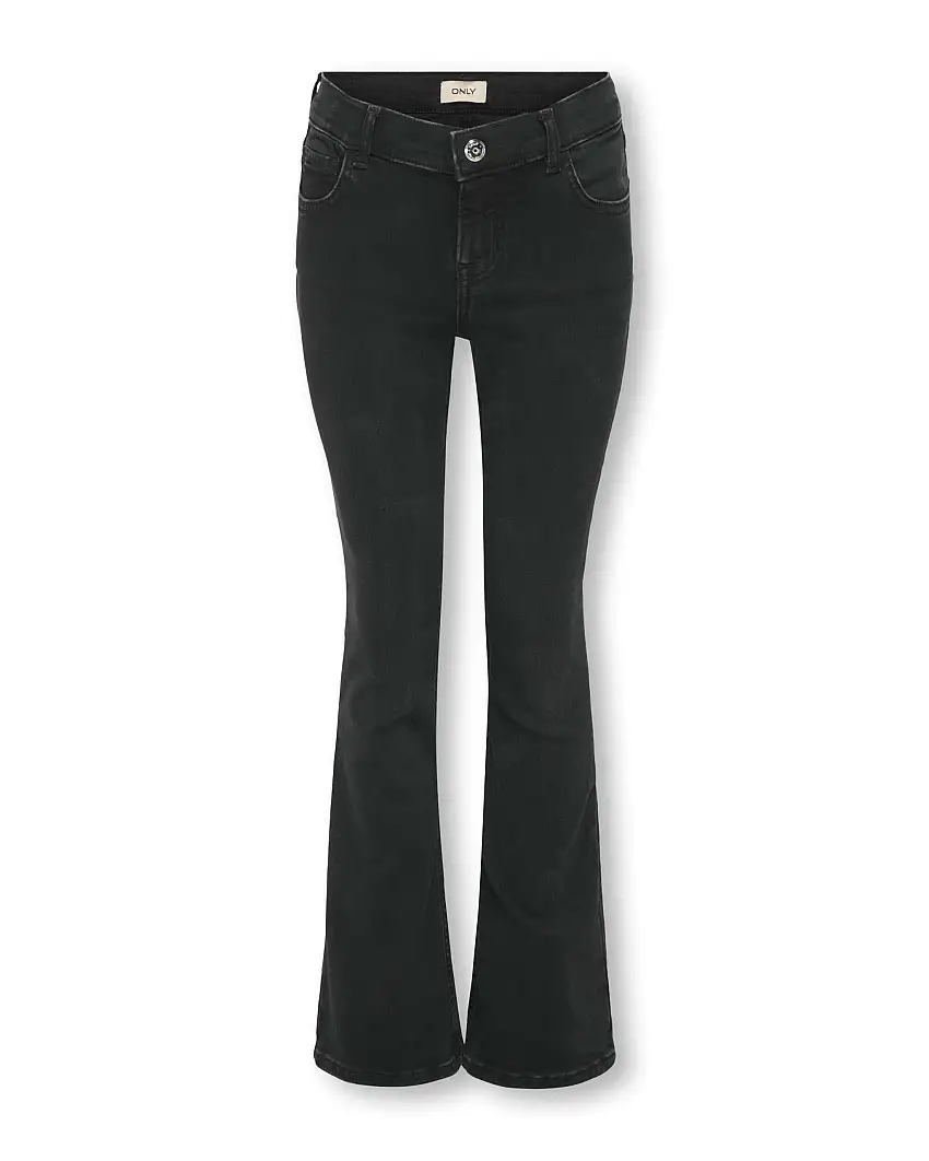 Jeans flare Kids Only nero in cotone stretch