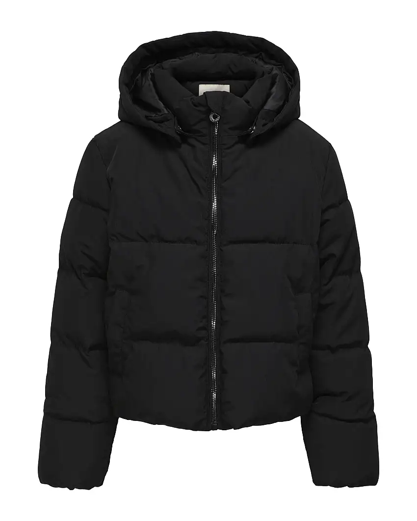 Piumino Kids Only nero con cappuccio