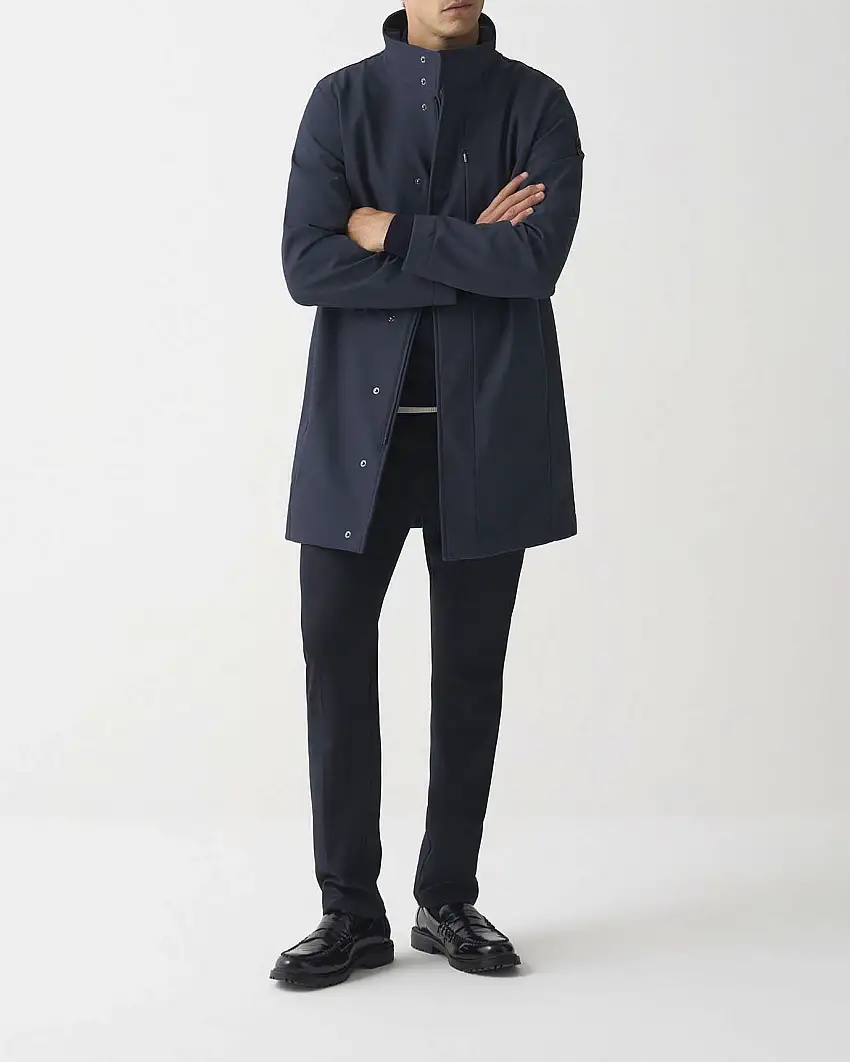 Impermeabile Colmar Originals blu in softshell con fodera in pile