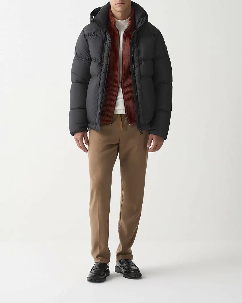 Piumino Puffy Colmar Originals nero con cappuccio staccabile