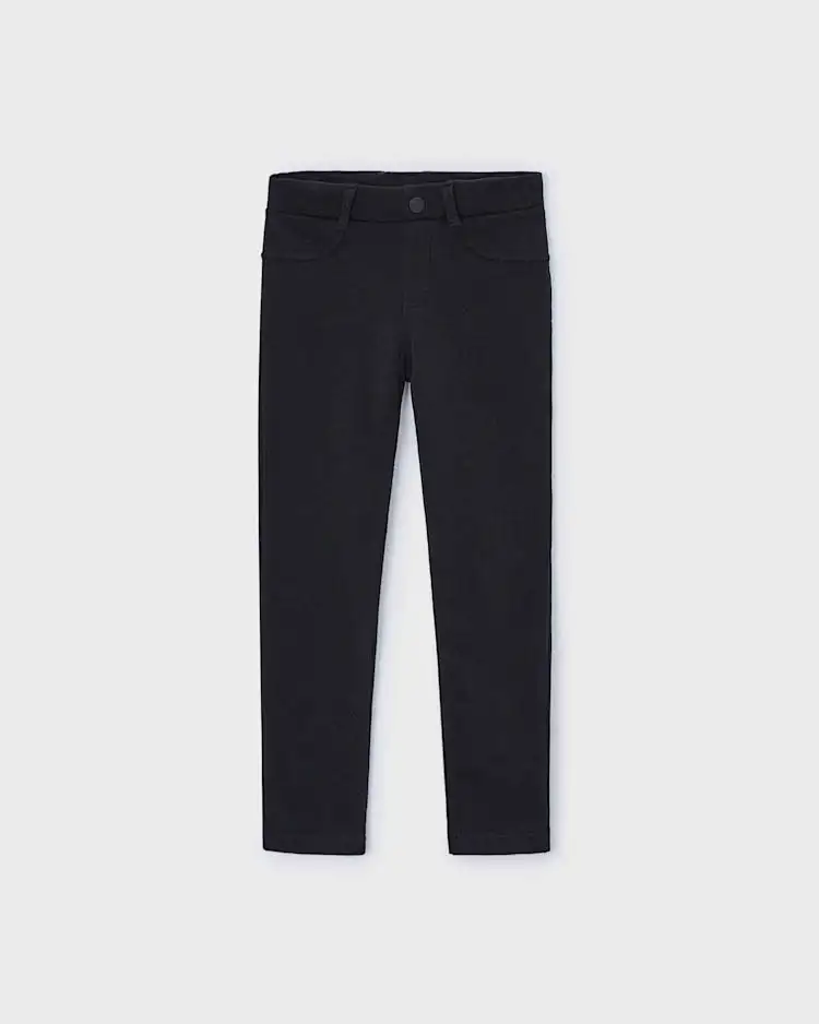 Jeggins Mayoral nero in cotone stretch