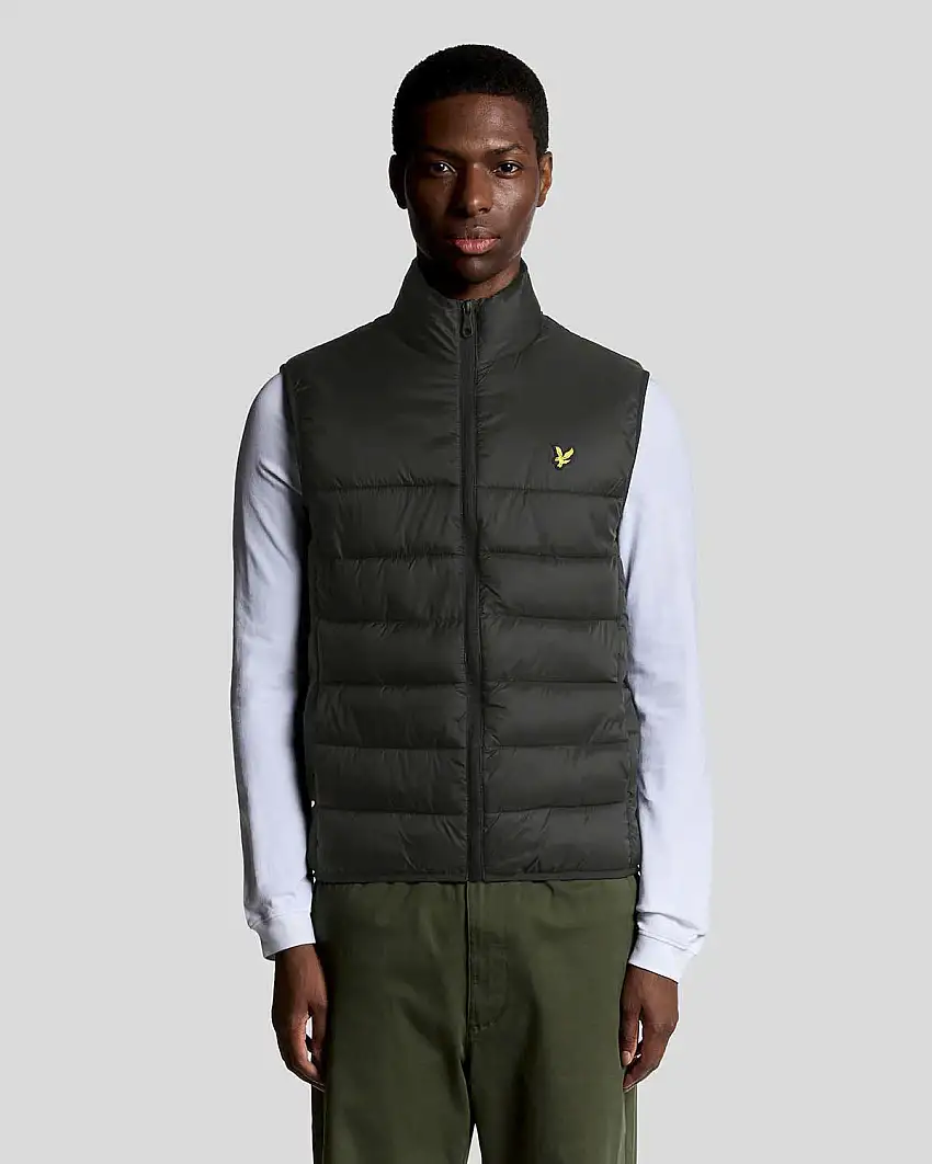 Piumino gilet 100 grammi Lyle & Scott nero