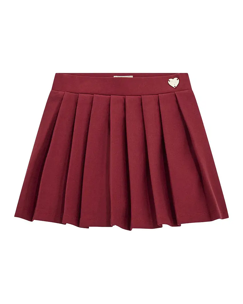 Minigonna Guess plisettata bordeaux in misto viscosa