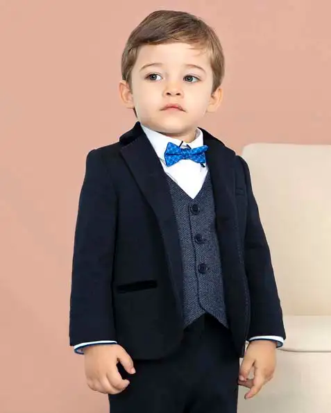 Completo giacca e pantalone blu in punto milano