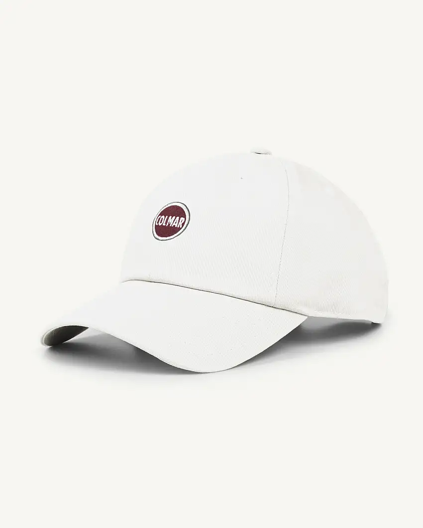 Berretto baseball bianco con logo ricamato davanti