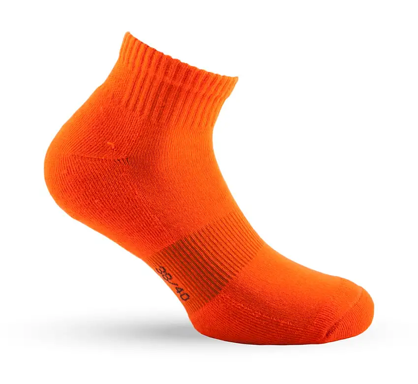 Pdx Fit Socks Fluorescent Orange