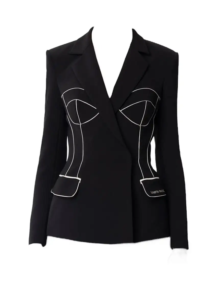 ELISABETTA FRANCHI Women's Jacket GI12951E2-685 Black