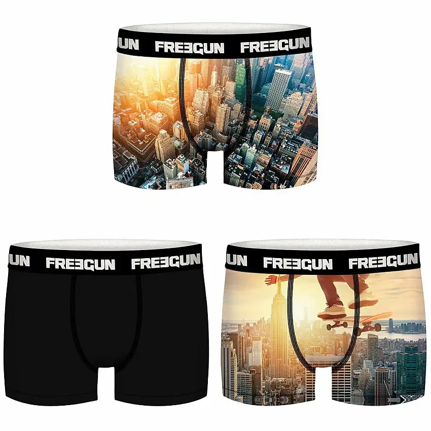 Boxer a vita sottile Freegun City (x3)