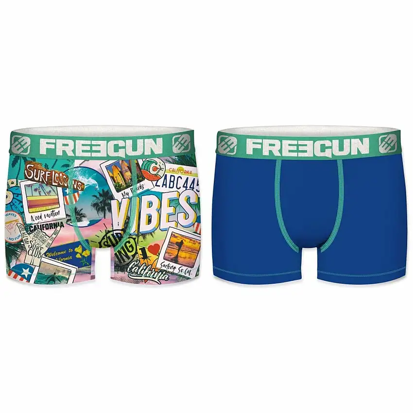 Boxer per bambini Freegun Summer Surf Vibes Vibes (x2)