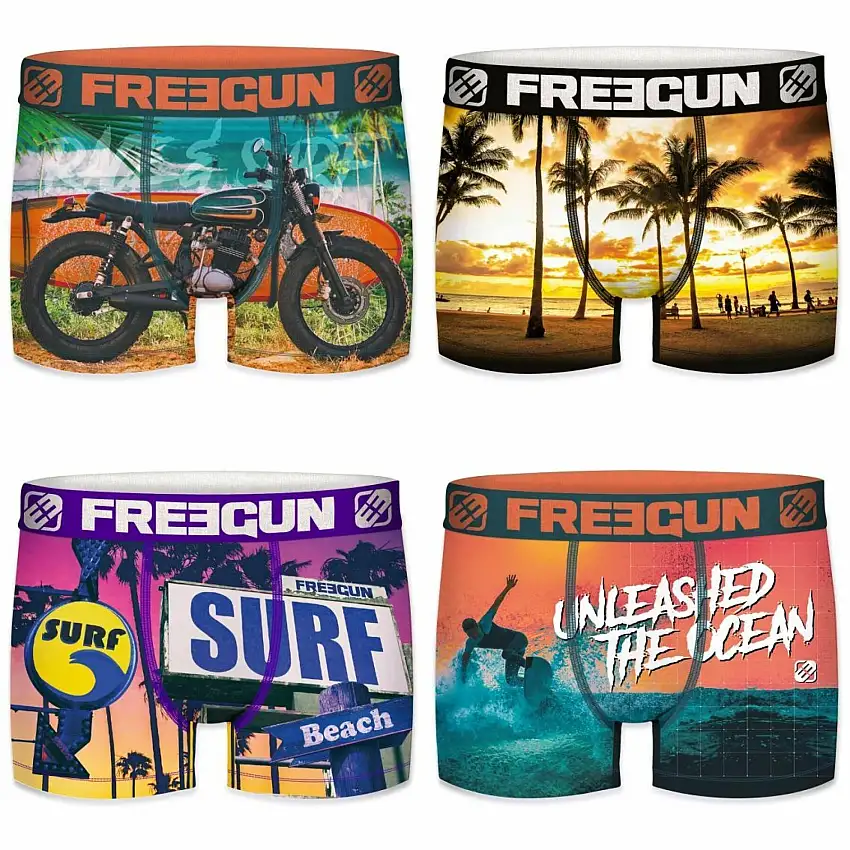 Boxer Freegun Summer Surf Vibes (x4)