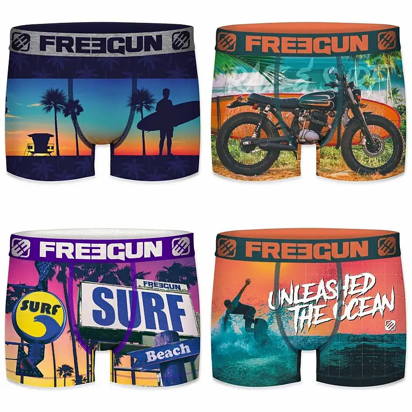 Boxer per bambini Freegun Summer Surf Vibes (x4)