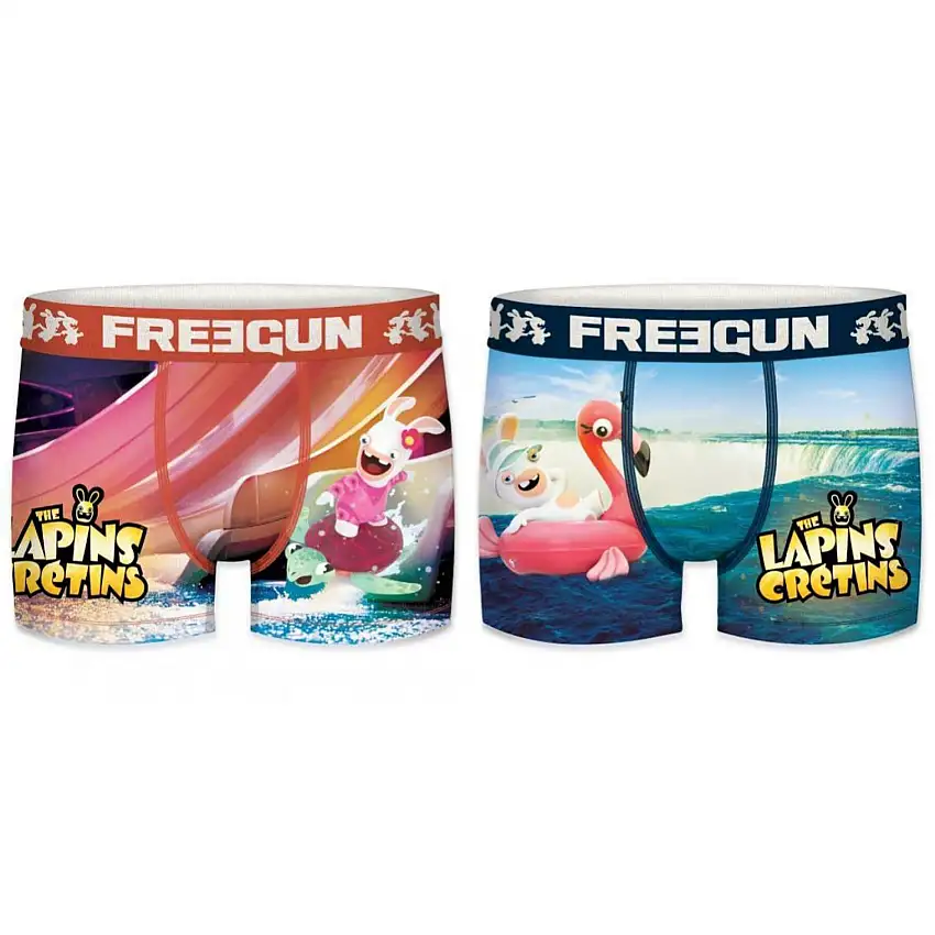 Boxer per bambini Freegun Lapins Crétins (x2)
