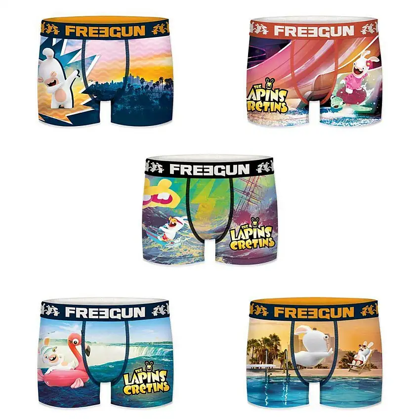 Boxer per bambini Freegun Lapins Crétins (x5)