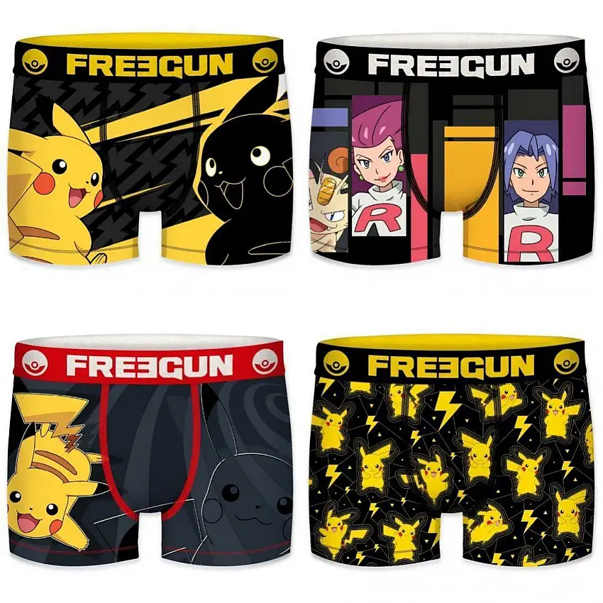 Boxer Freegun Pokémon (x4)