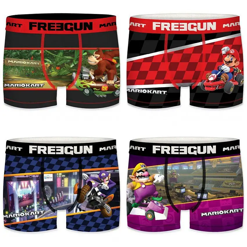 Boxer per bambini Freegun Mario Kart (x4)