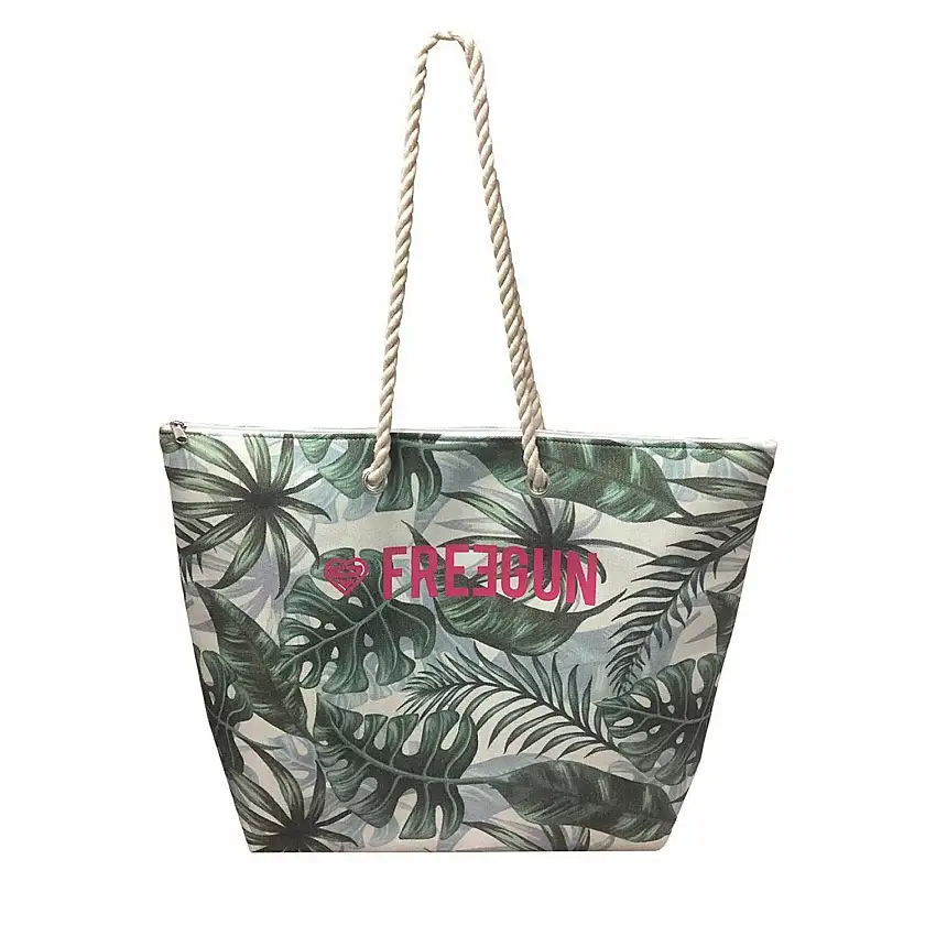 Borsa da spiaggia con stampa Freegun