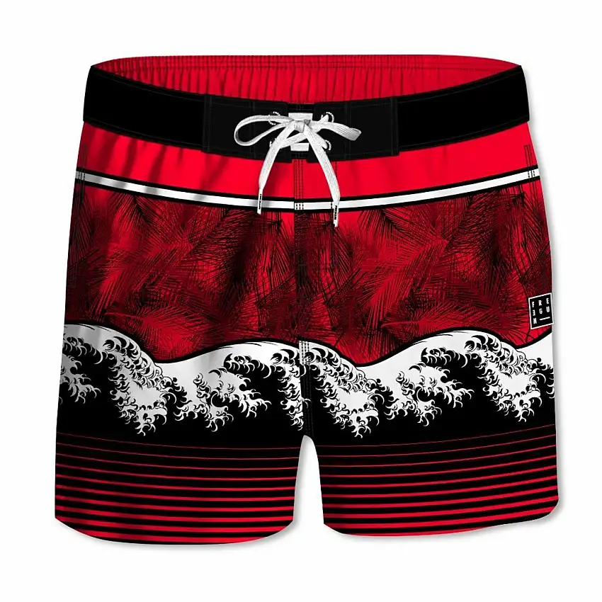 Pantaloncini da bagno corti con mezzo elastico in vita per bambini Freegun