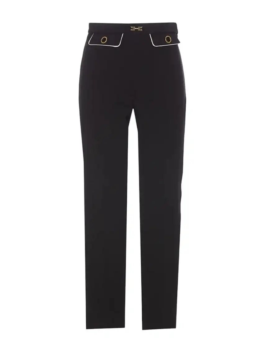 ELISABETTA FRANCHI Women's Trousers PAT7151E2-685 Black