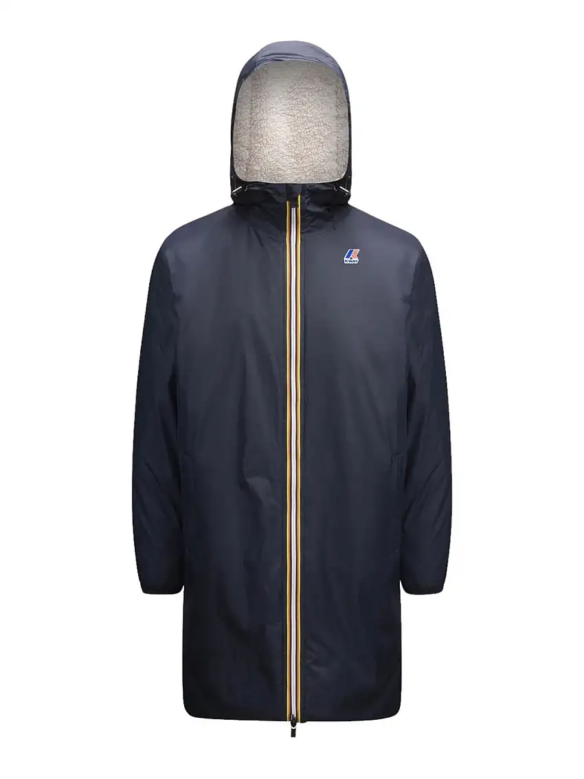 K-WAY Men's Jacket Le vrai 3.0 Eiffel Teddy Bear K3114KW K89 Blue