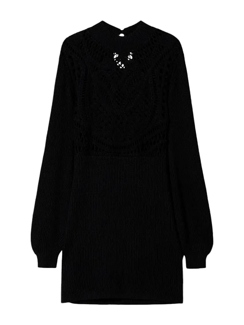 TWINSET Women's Dress 242TP3470 00006 Black