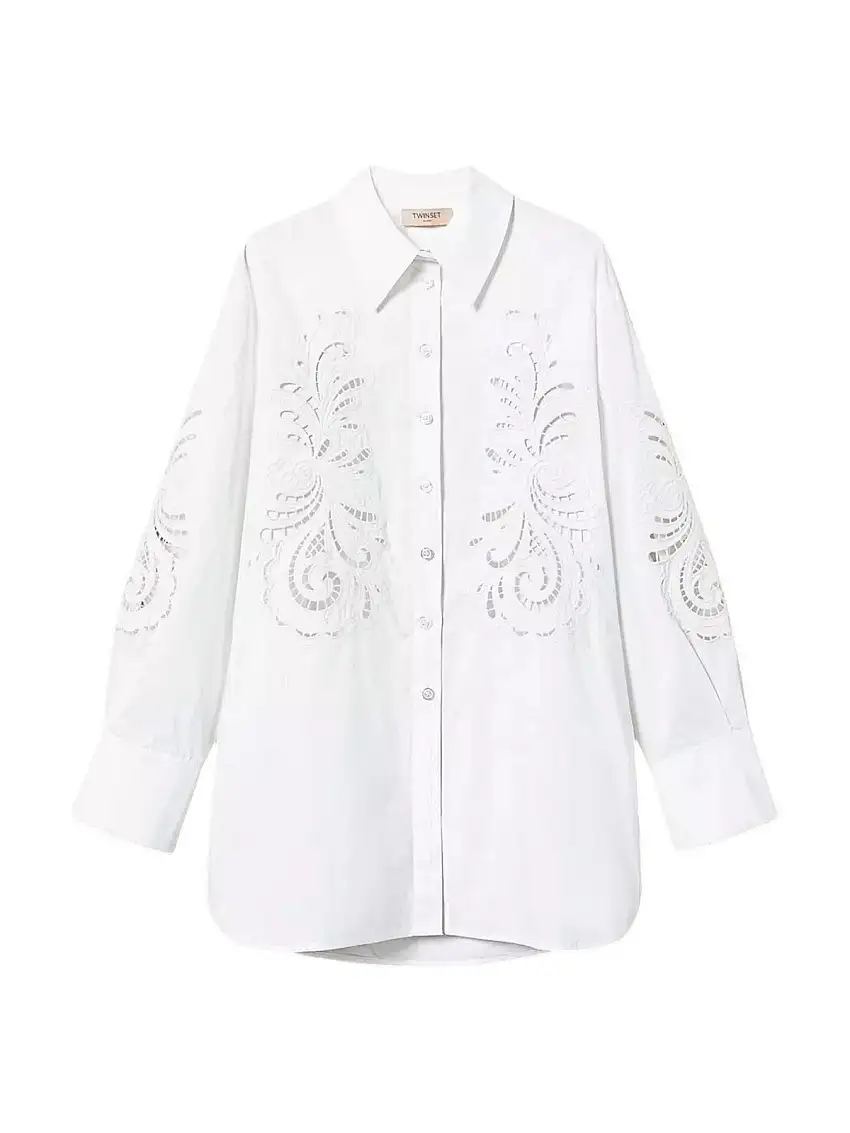 TWINSET Women's Shirt 251TP2170 00001 White