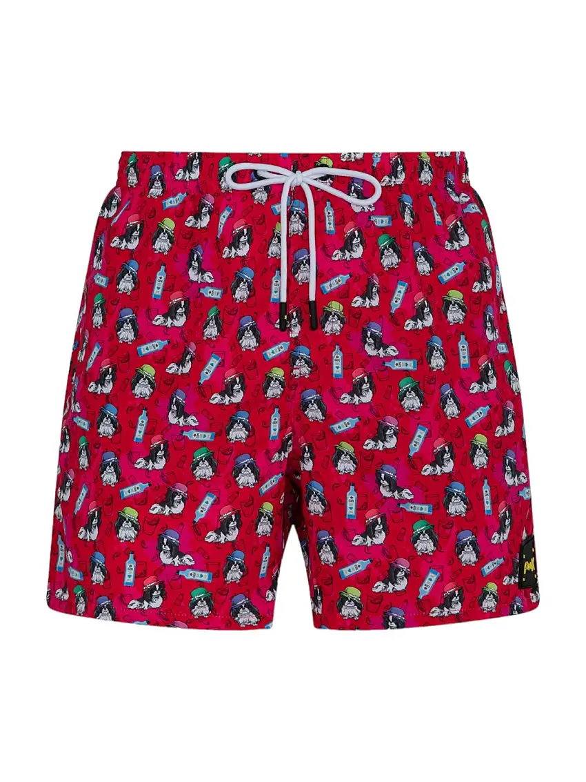 F**K Men's Swimsuit FK24-2060X18 Red