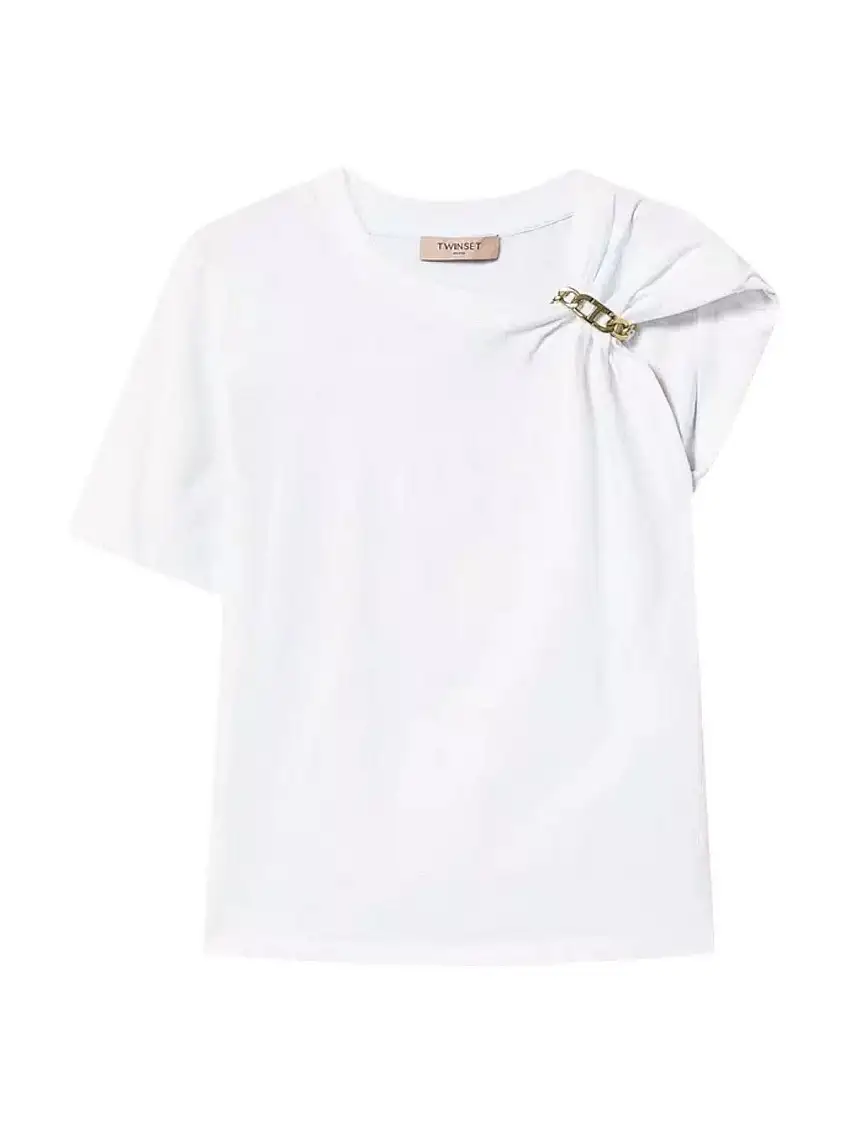 TWINSET Women's T-shirt 251TP2640 00001 White