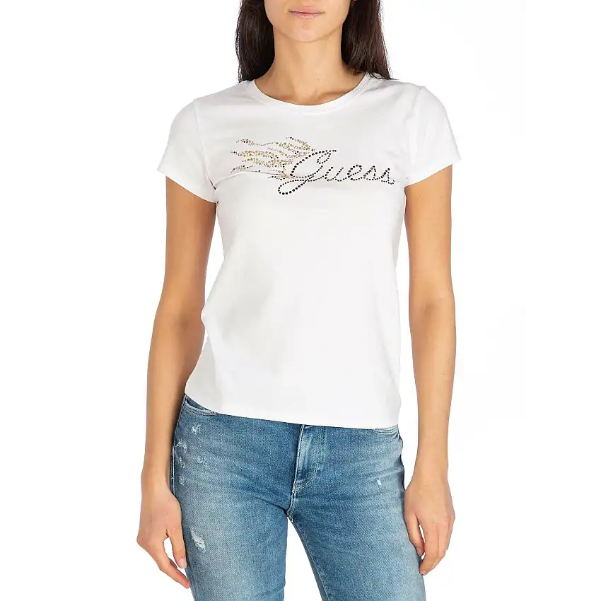 Maglietta da donna Guess Flame Logo R4