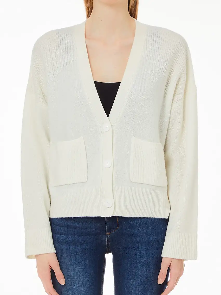 LIU JO WHITE Women's Cardigan WF4433MS009 10701 White
