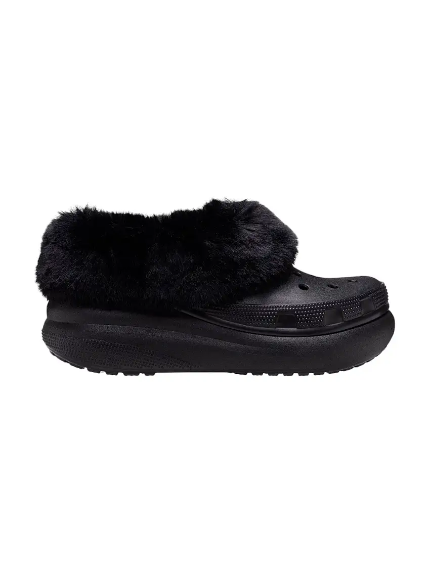 CROCS Women's Slipper Furever Crush 208446 BLK Black