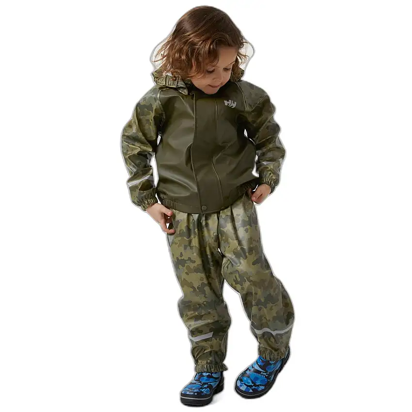 Abbigliamento da pioggia per bambini Helly Hansen Bergen 2.0 PU AOP